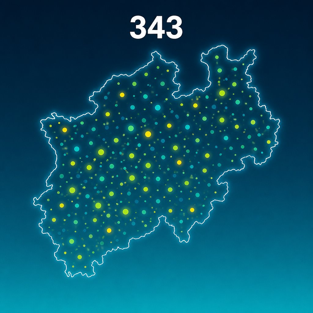 343 Kommunen in NRW